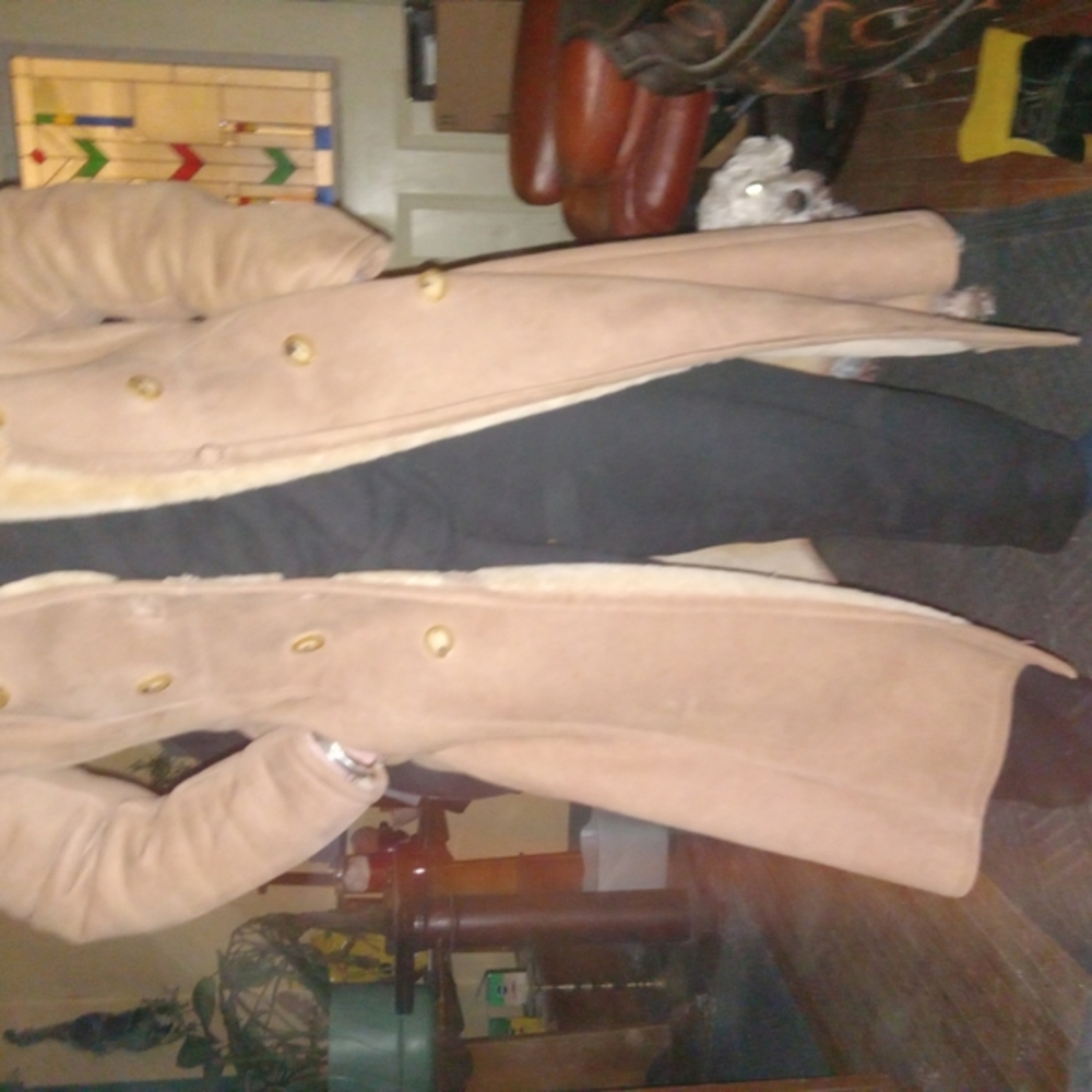 Saks Fifth Avenue Tan Leather Jacket